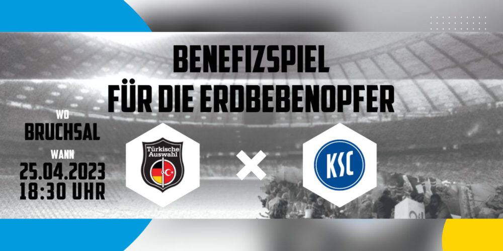 Snapticket Karlsruher SC Türkische Auswahl Erdbebenopfer Benefizspiel Bruchsal 2023 Tickets Karten