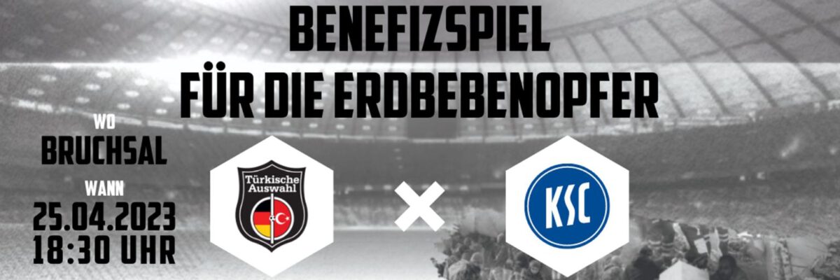 Snapticket Karlsruher SC Türkische Auswahl Erdbebenopfer Benefizspiel Bruchsal 2023 Tickets Karten